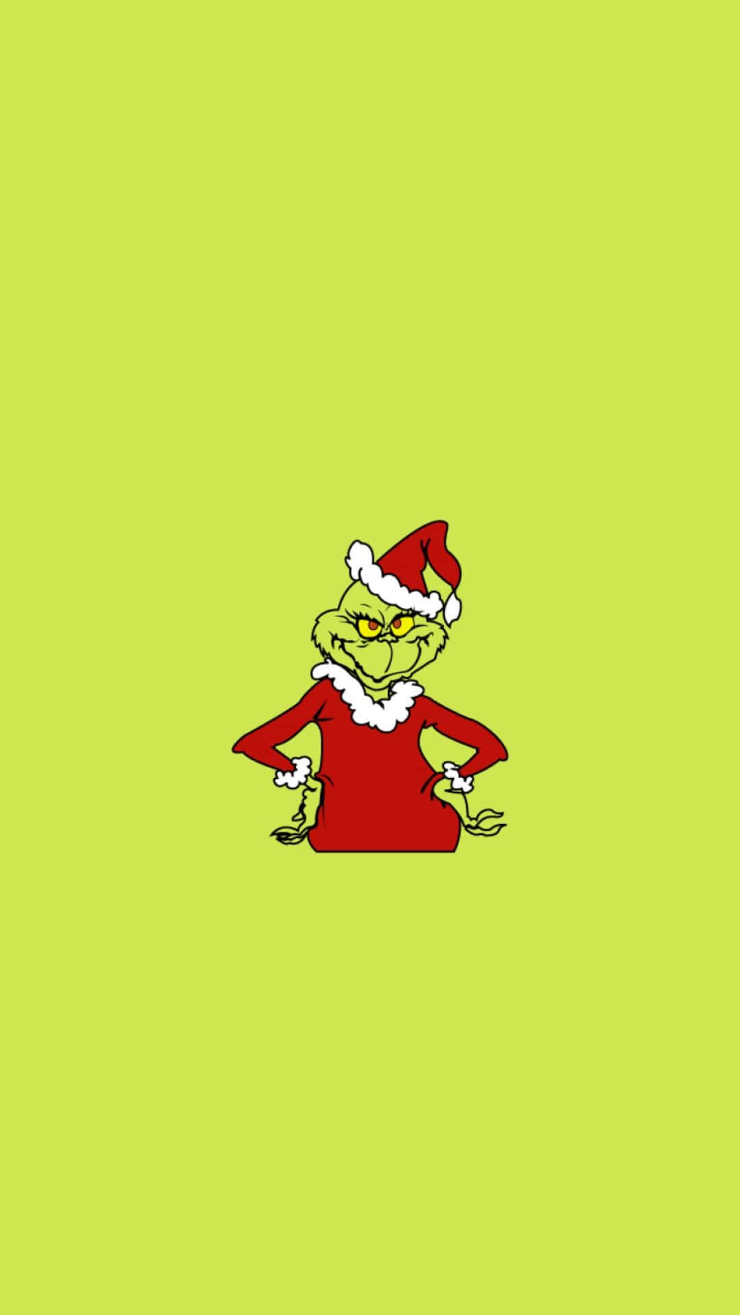 Download Santa Hat Grinch Illustration Wallpaper | Wallpapers.com