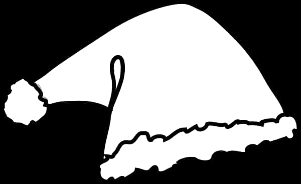 Santa Hat Silhouette Graphic PNG