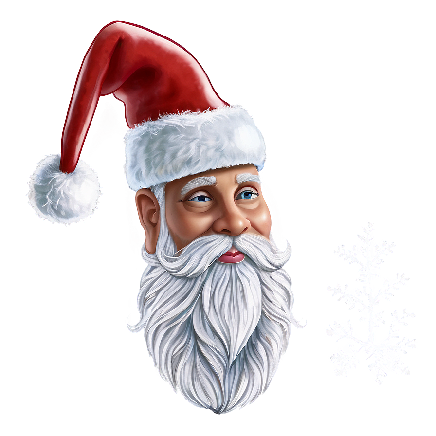 Santa Hat With Beard Png Lcl PNG