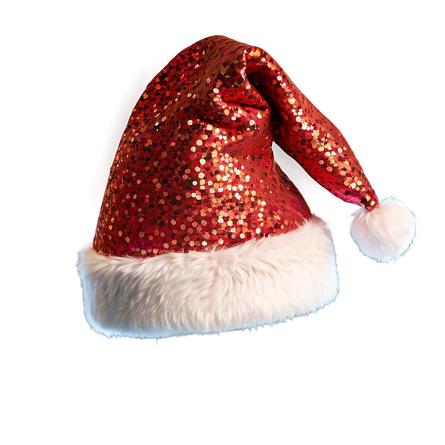 Download Santa Hat With Glitter Png 04302024 | Wallpapers.com