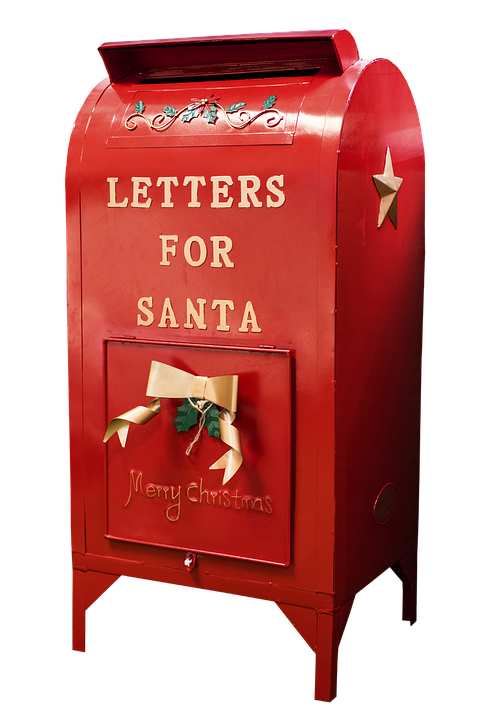 Santa Mailbox Christmas Decoration PNG