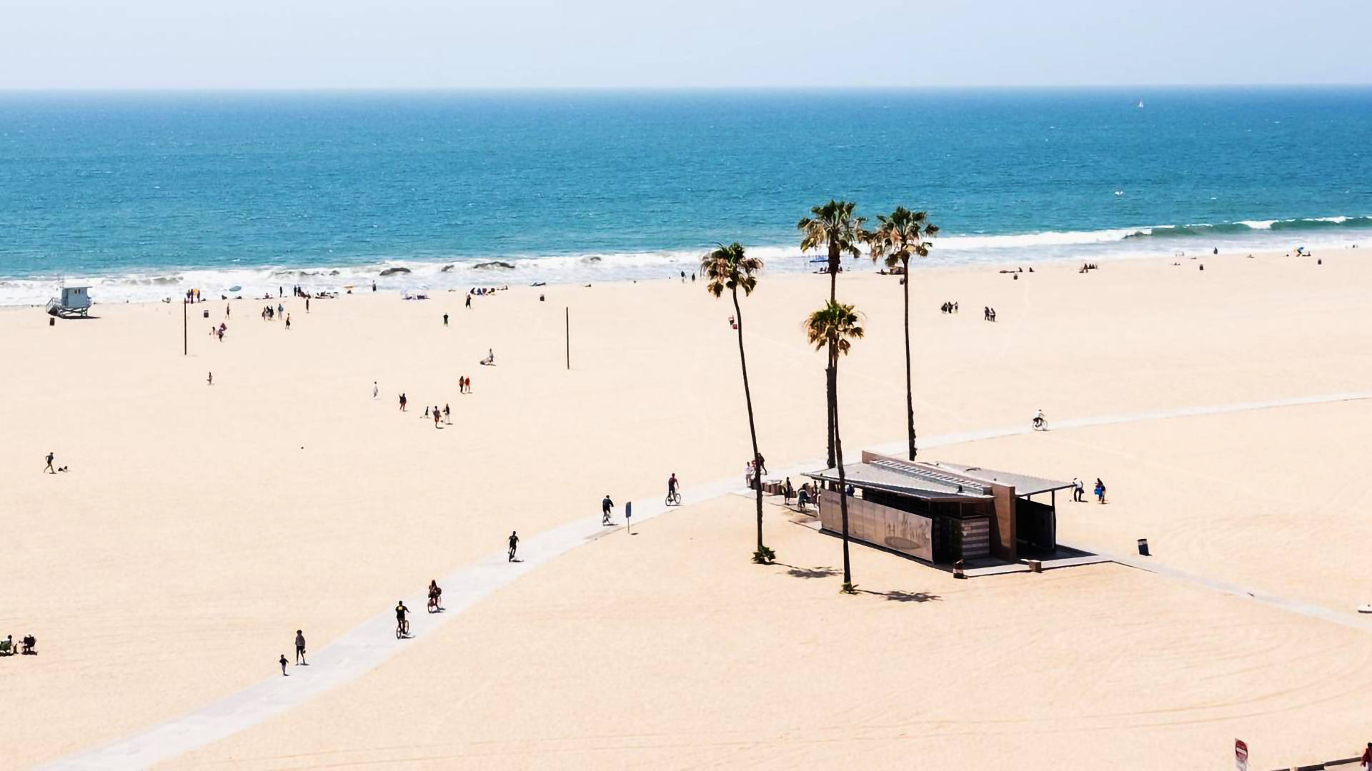 Santa Monica Beach Sand Wallpaper
