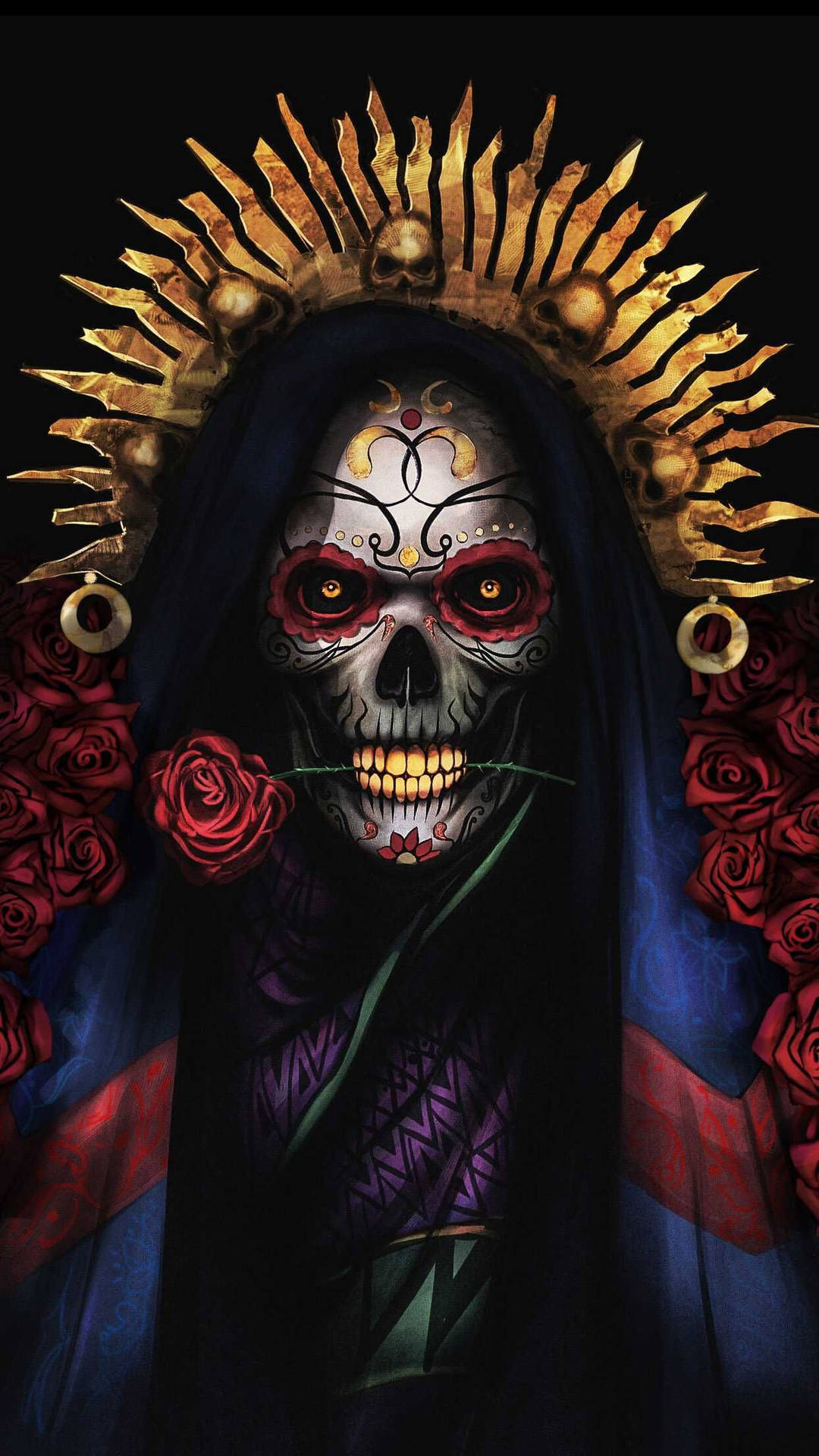 Santa Muerte, The Grim Reaper of Latin America Wallpaper