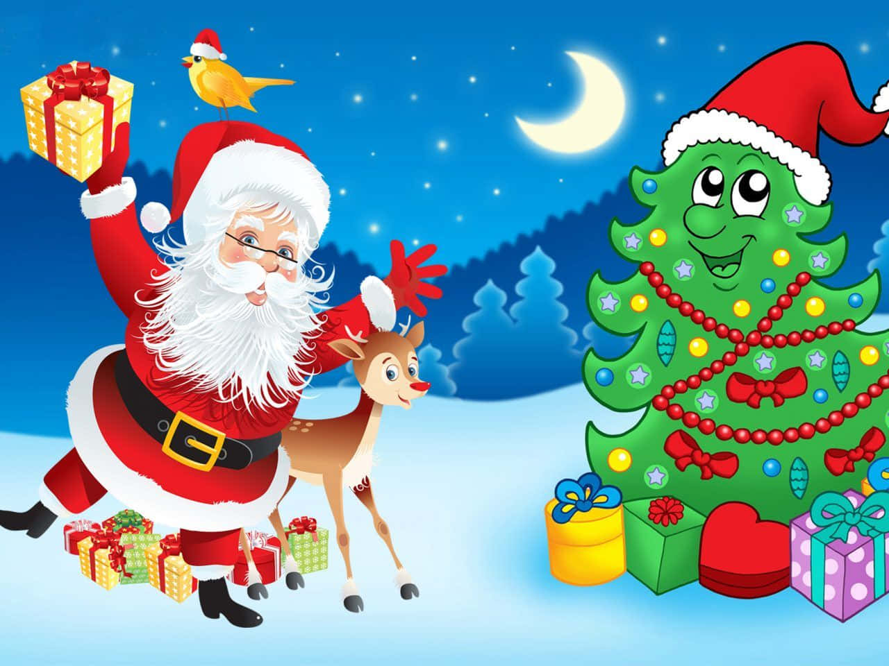 Versendeweihnachtsfreude In Die Ganze Welt Mit Einer Welle Von Santa