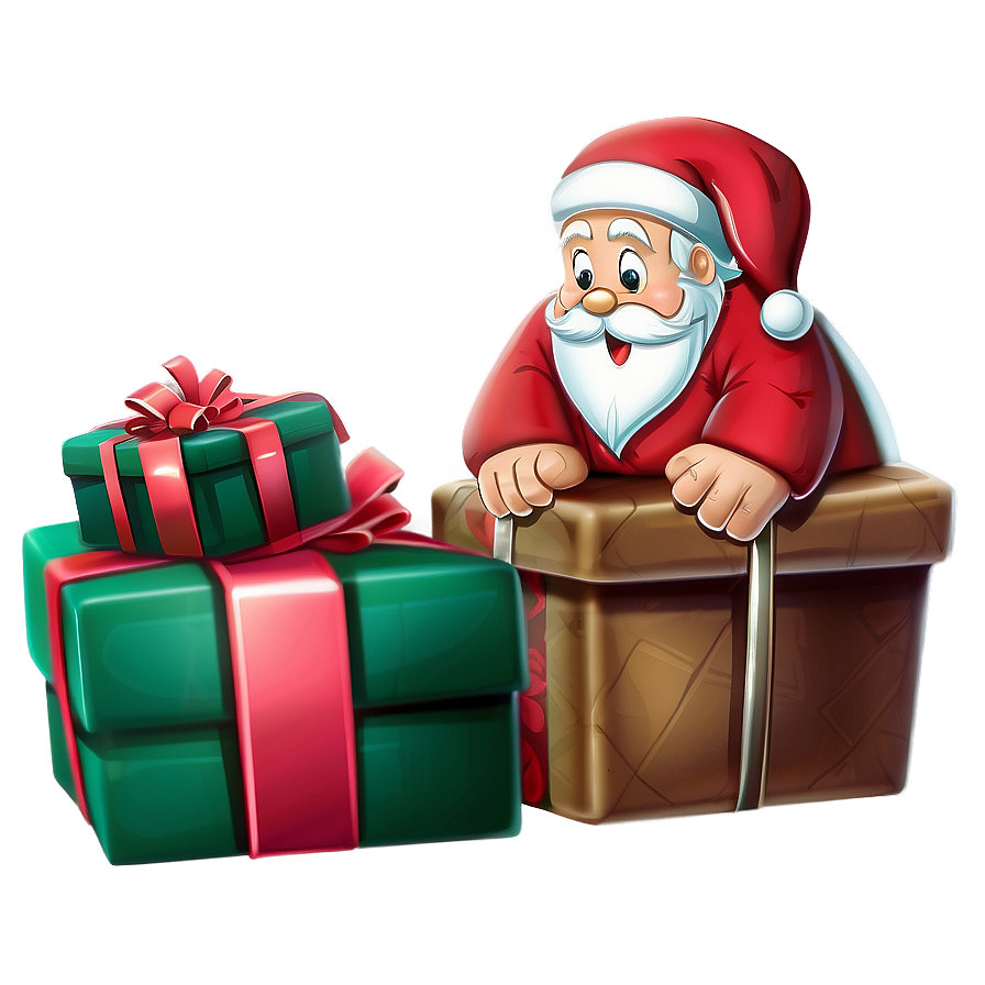 Santa's Christmas Gifts Png 05242024 PNG