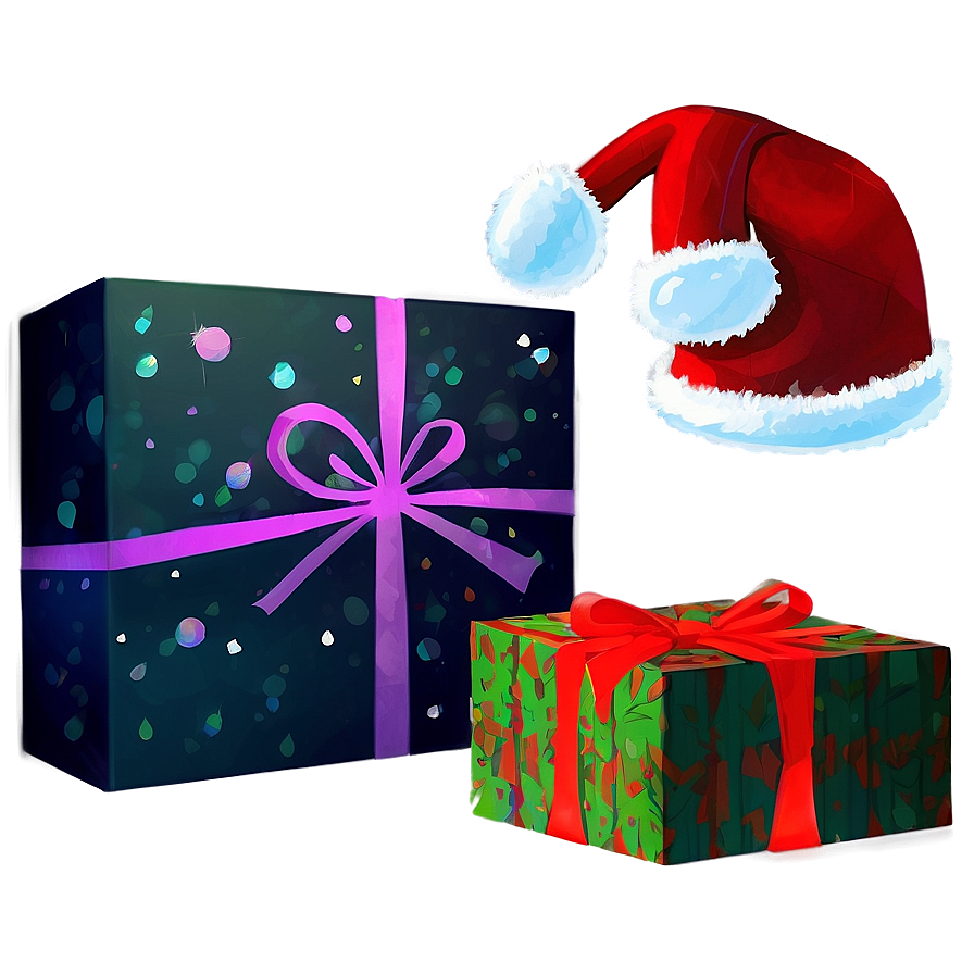 Santa's Christmas Gifts Png Bxa27 PNG