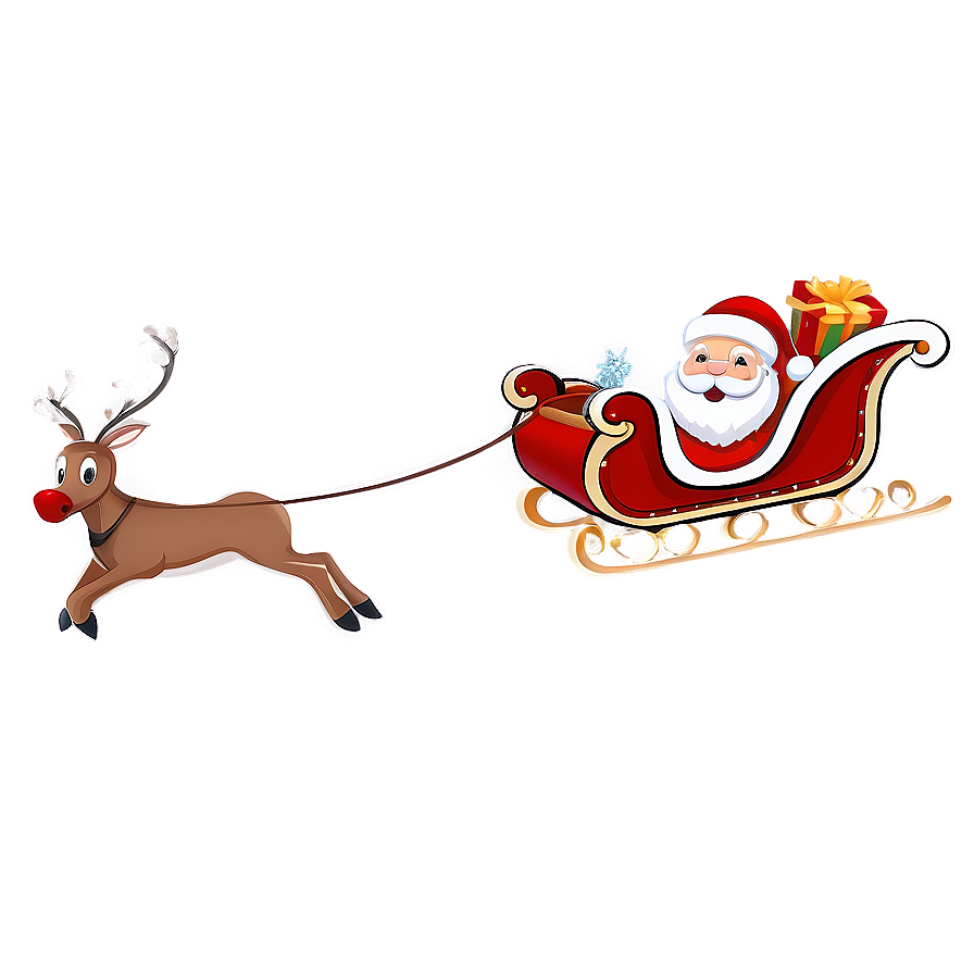 Download Santa Sleigh Png Mke7 | Wallpapers.com