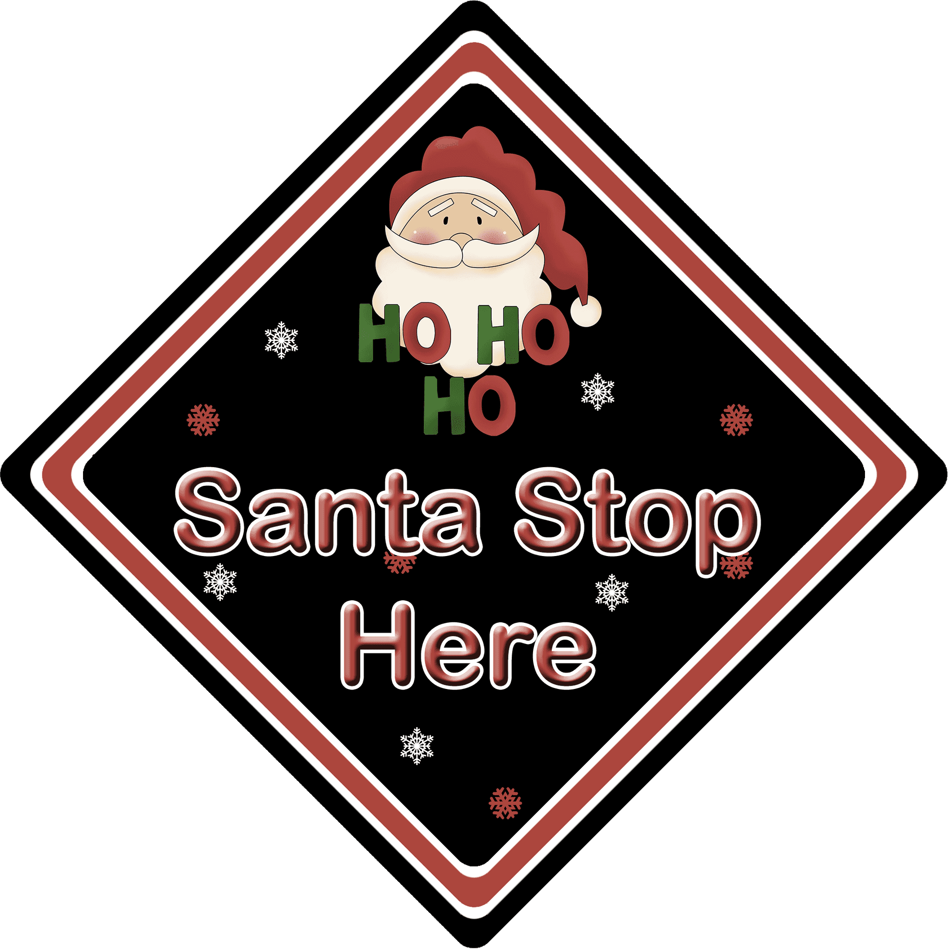 Download Santa Stop Here Sign | Wallpapers.com