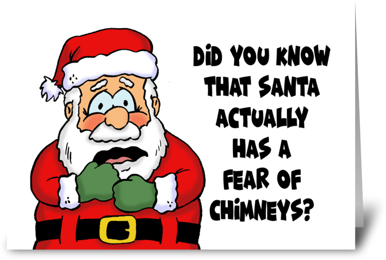 Santa_ Claus_ Chimney_ Fear_ Cartoon PNG