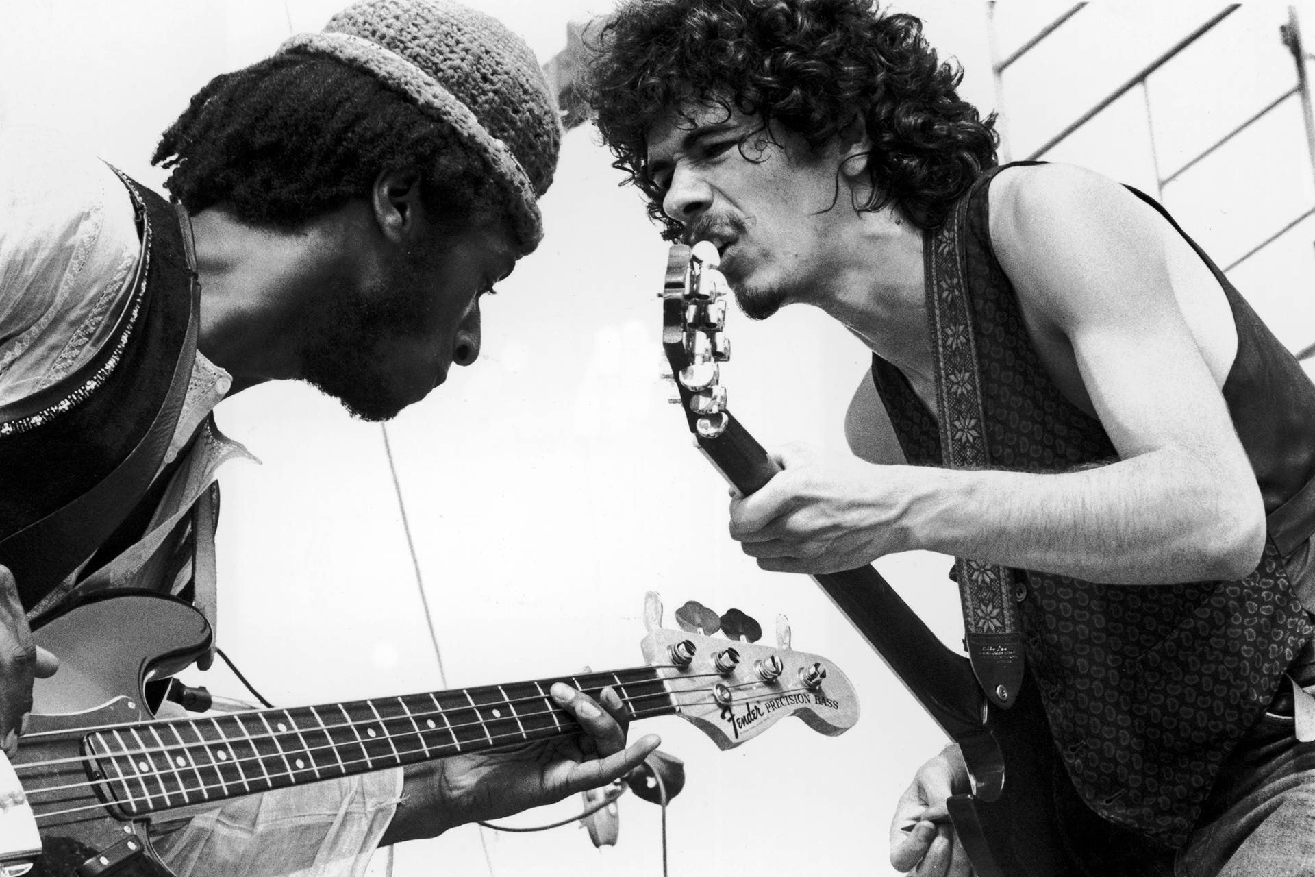 Santanapå Woodstock. Wallpaper