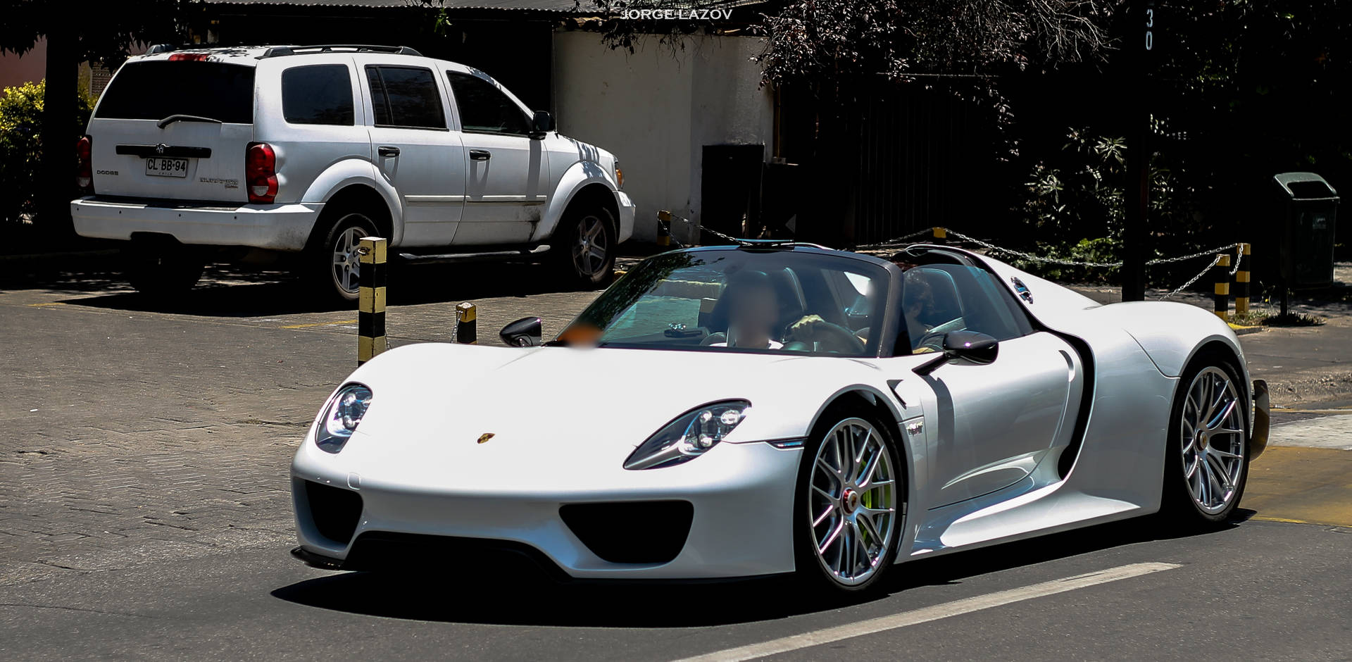 Santiagochile Automóvil Porsche Blanco. Fondo de pantalla