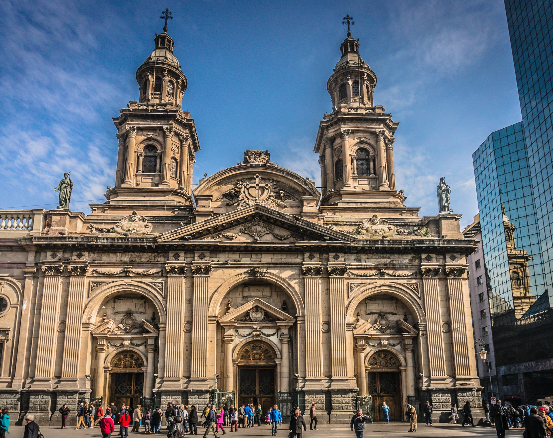 Catedralmetropolitana De Santiago Papel de Parede