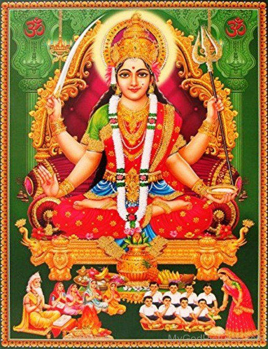 Santoshi Maa Hindu Goddes Background