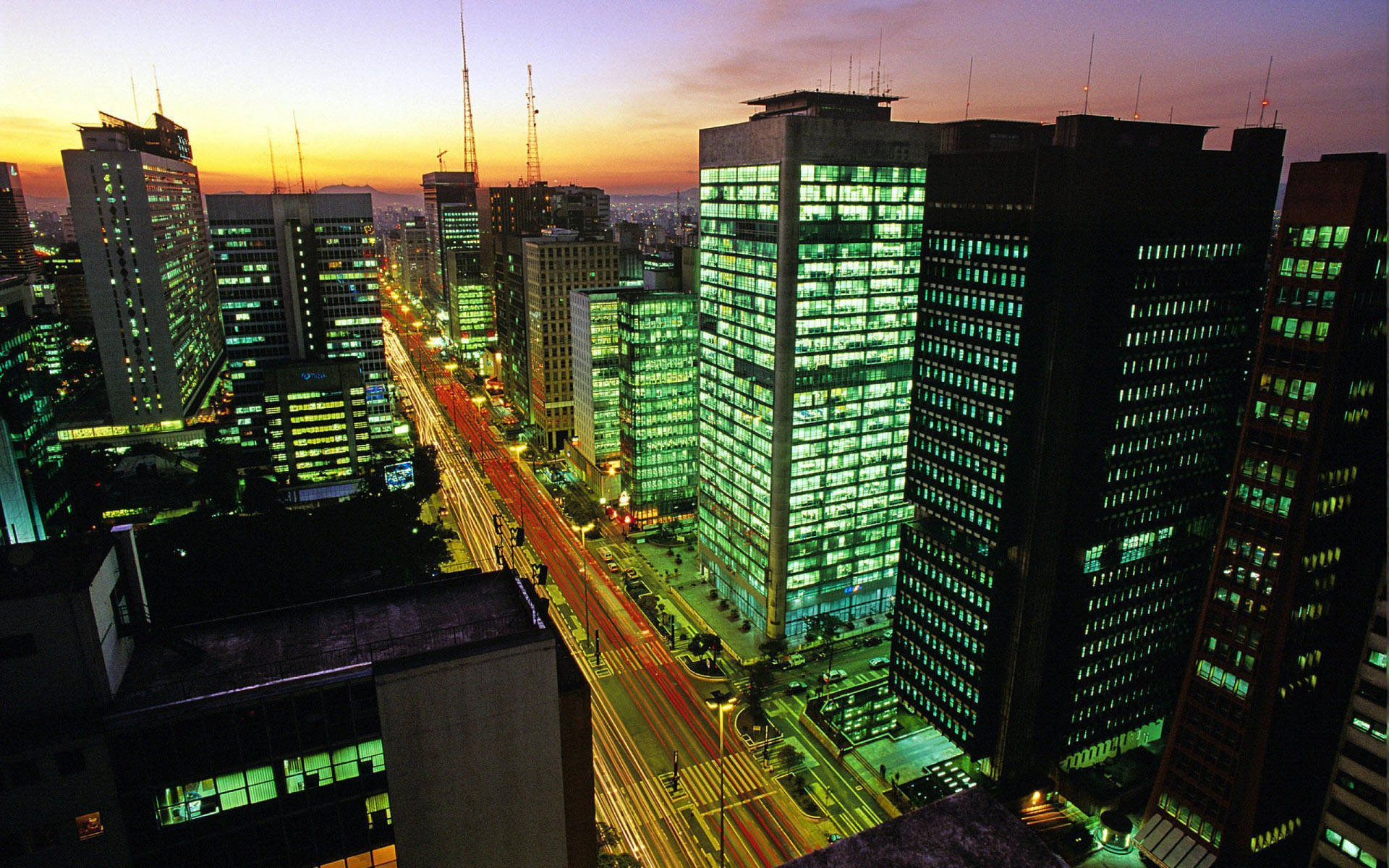 Sao Paulo Brazil Green City Lights