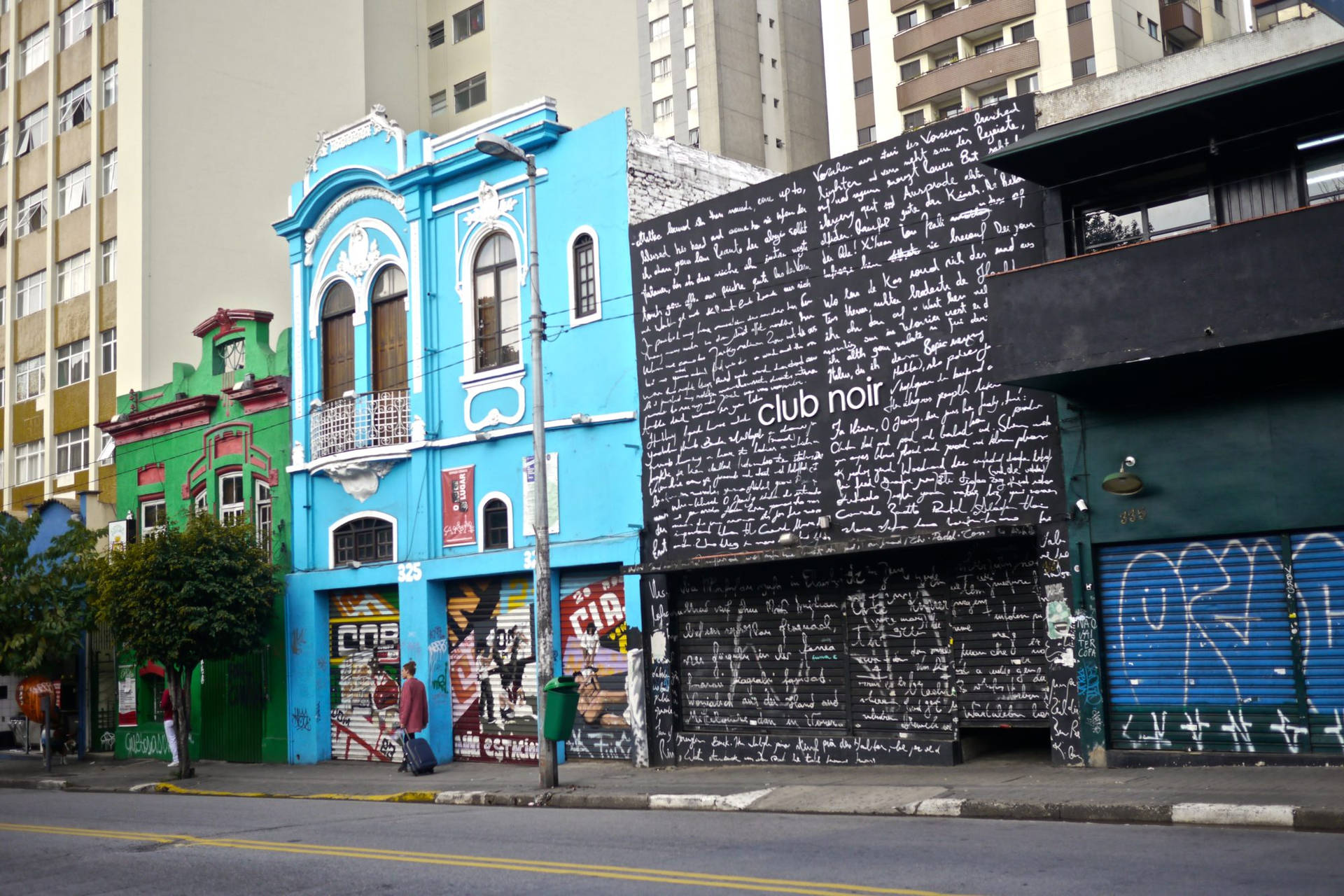 Sao Paulo Brazil Street Art Background