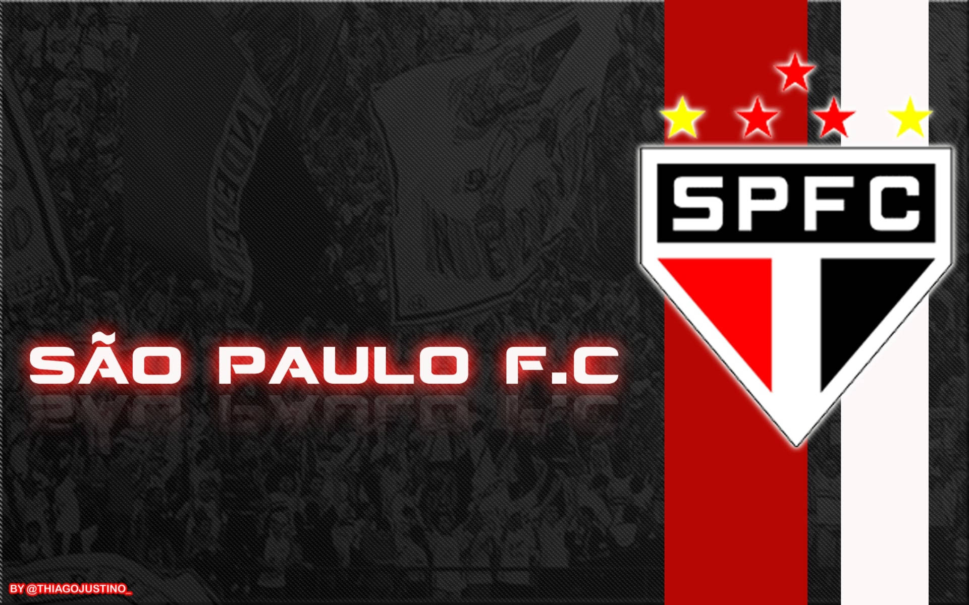 Sao Paulo Fc Logo With Stars Wallpaper