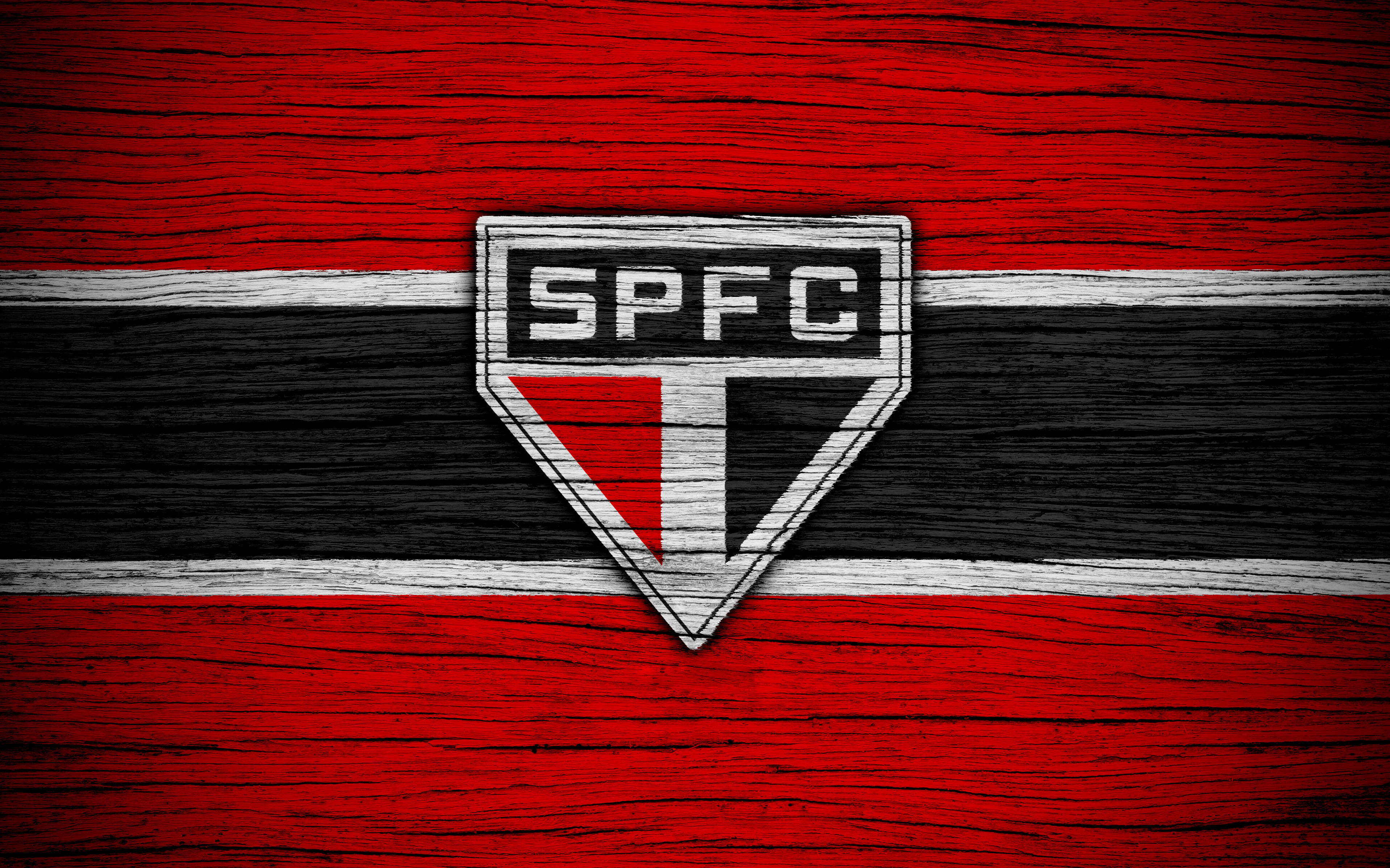 Sao Paulo Fc Wooden Logo Wallpaper