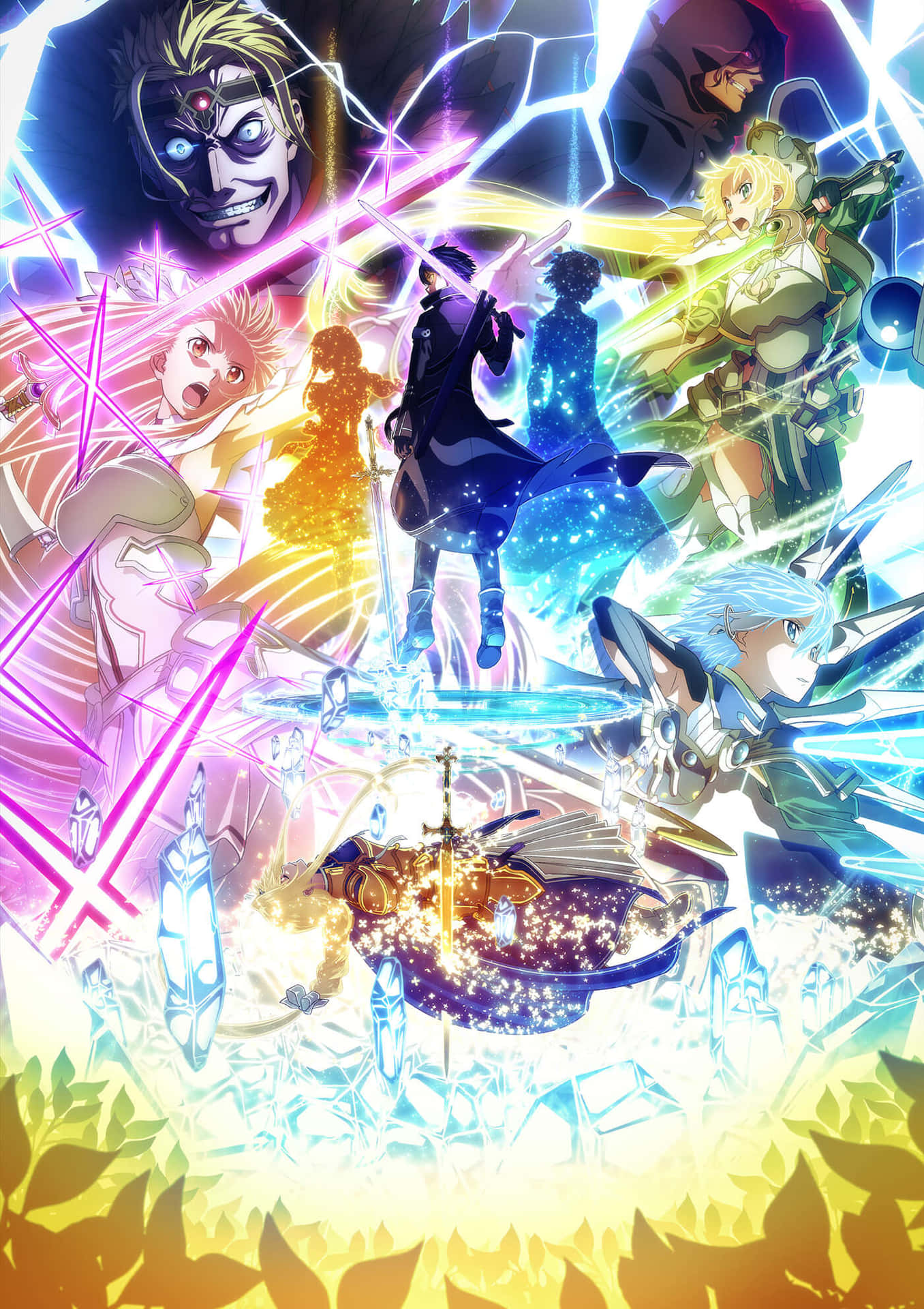 Den legendariske anime-serie Sword Art Online fremviser et farverigt landskab.