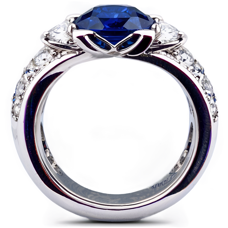 Sapphire And Diamond Rings Png Yof PNG