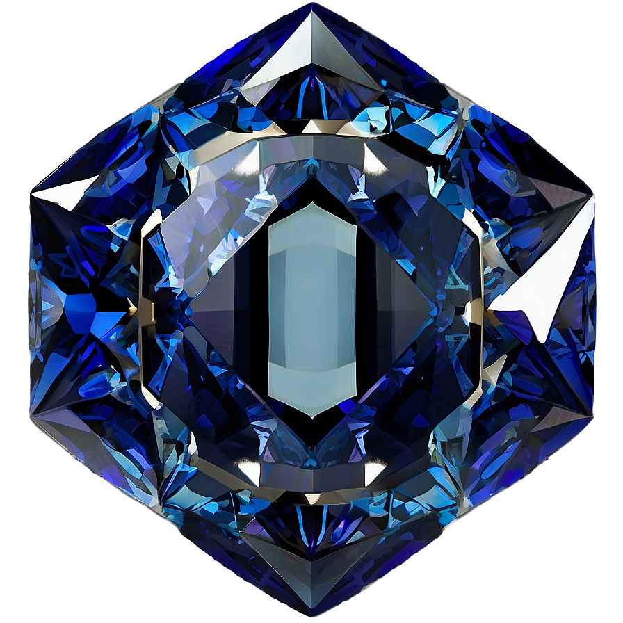 Download Sapphire Hexagon Gem Png 12 | Wallpapers.com