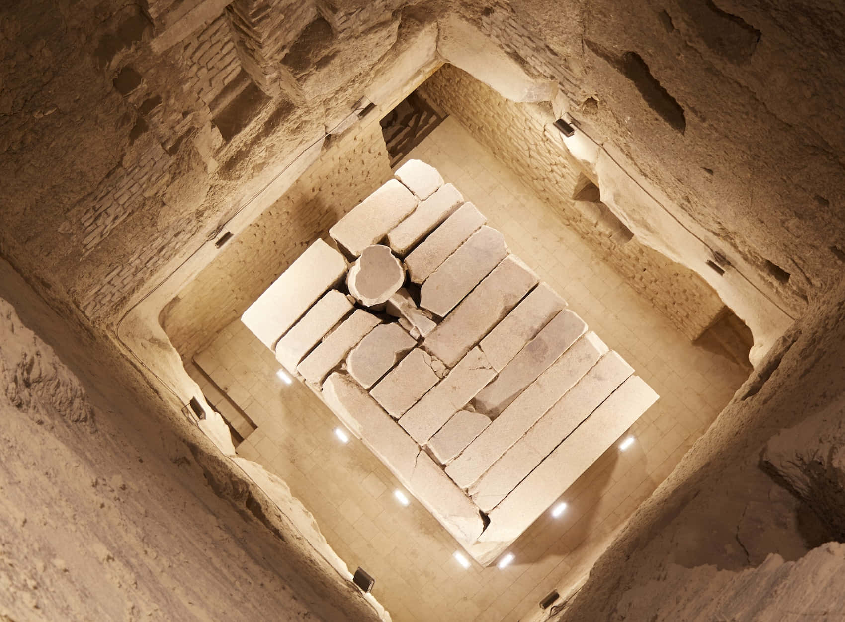 Saqqara Pyramid Granite Blocks Wallpaper
