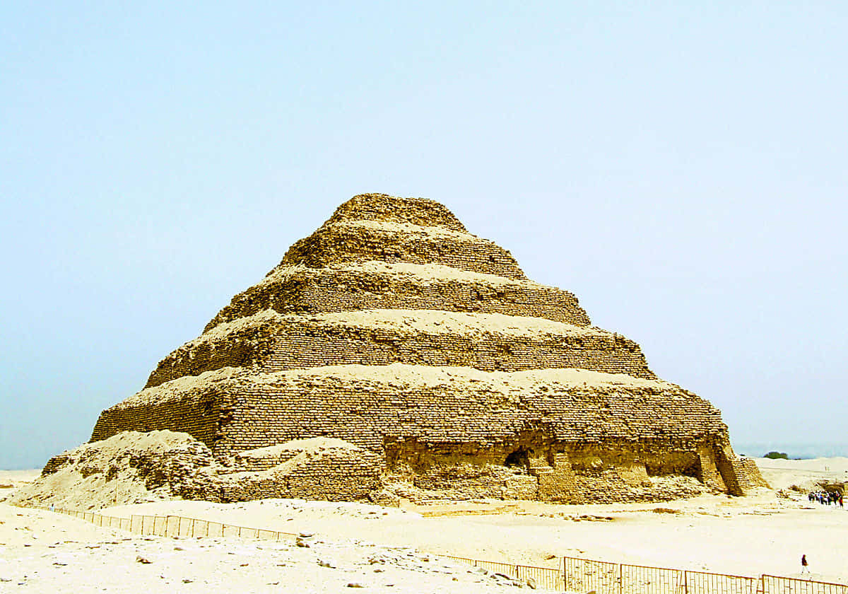 Saqqara Pyramid In High Contrast Wallpaper