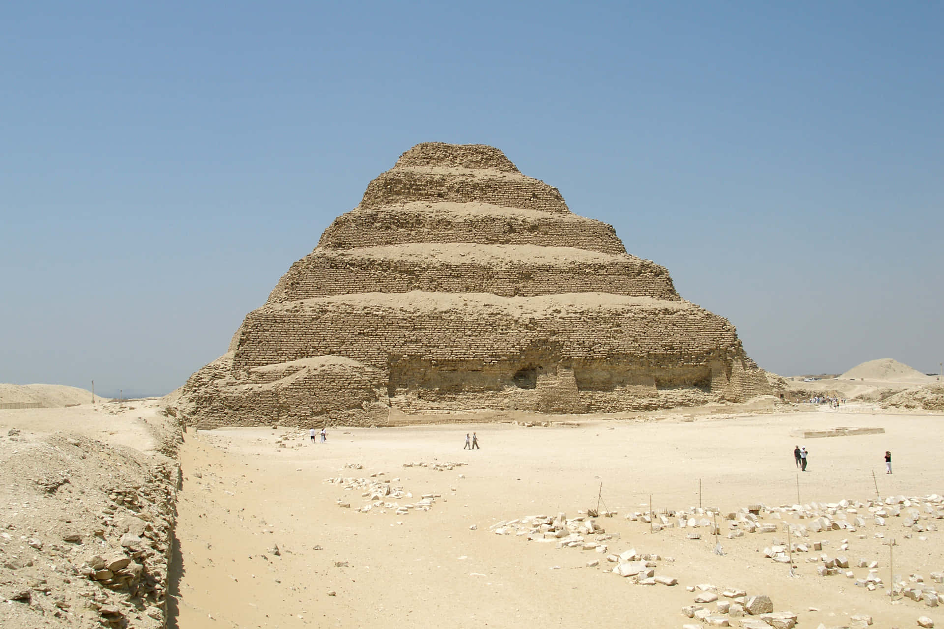 Saqqara Pyramid In Summer Wallpaper