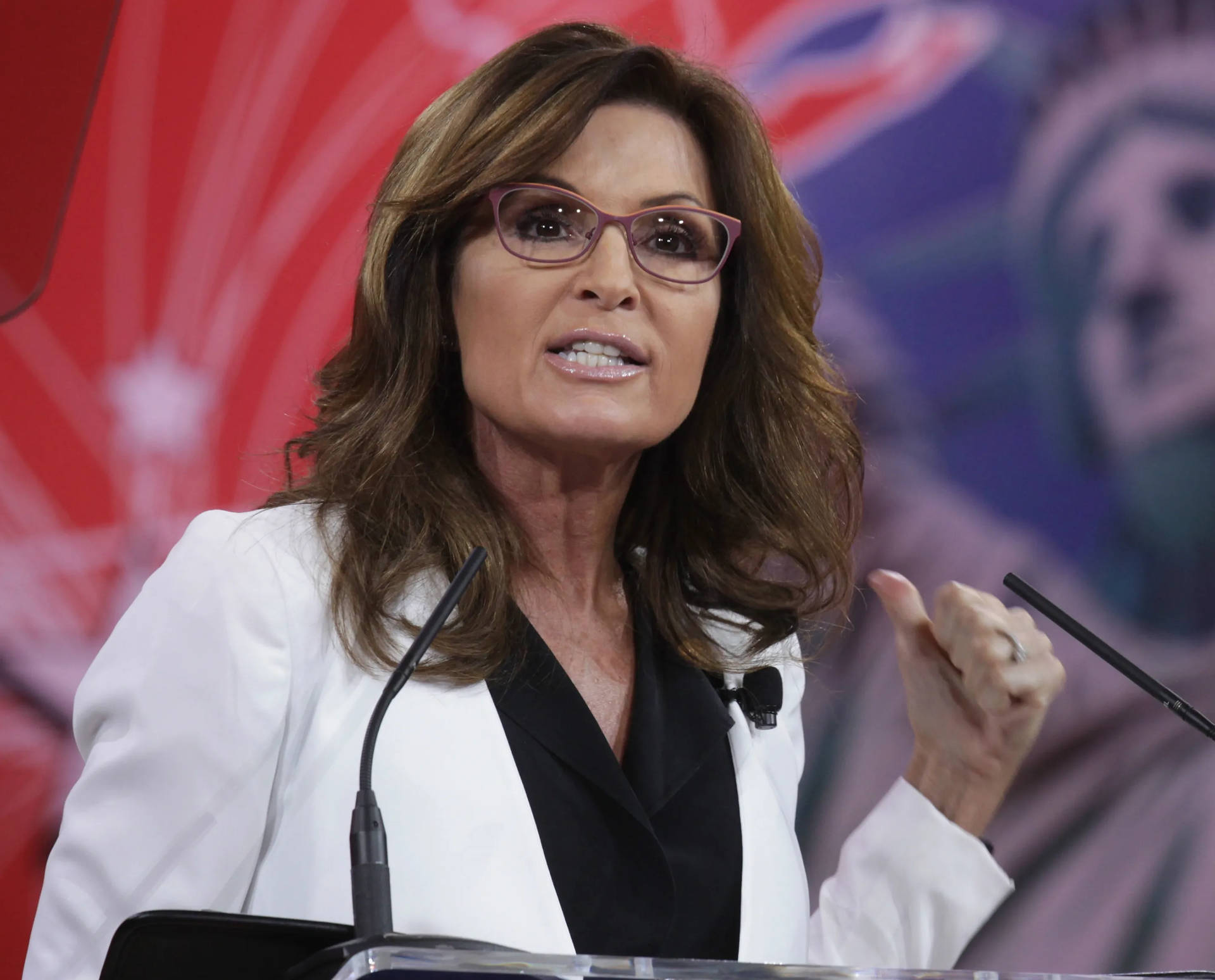 Sarah Palin Addressing 42nd Cpac Wallpaper