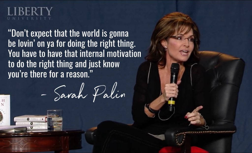 Inspirational Sarah Palin Quotation Wallpaper