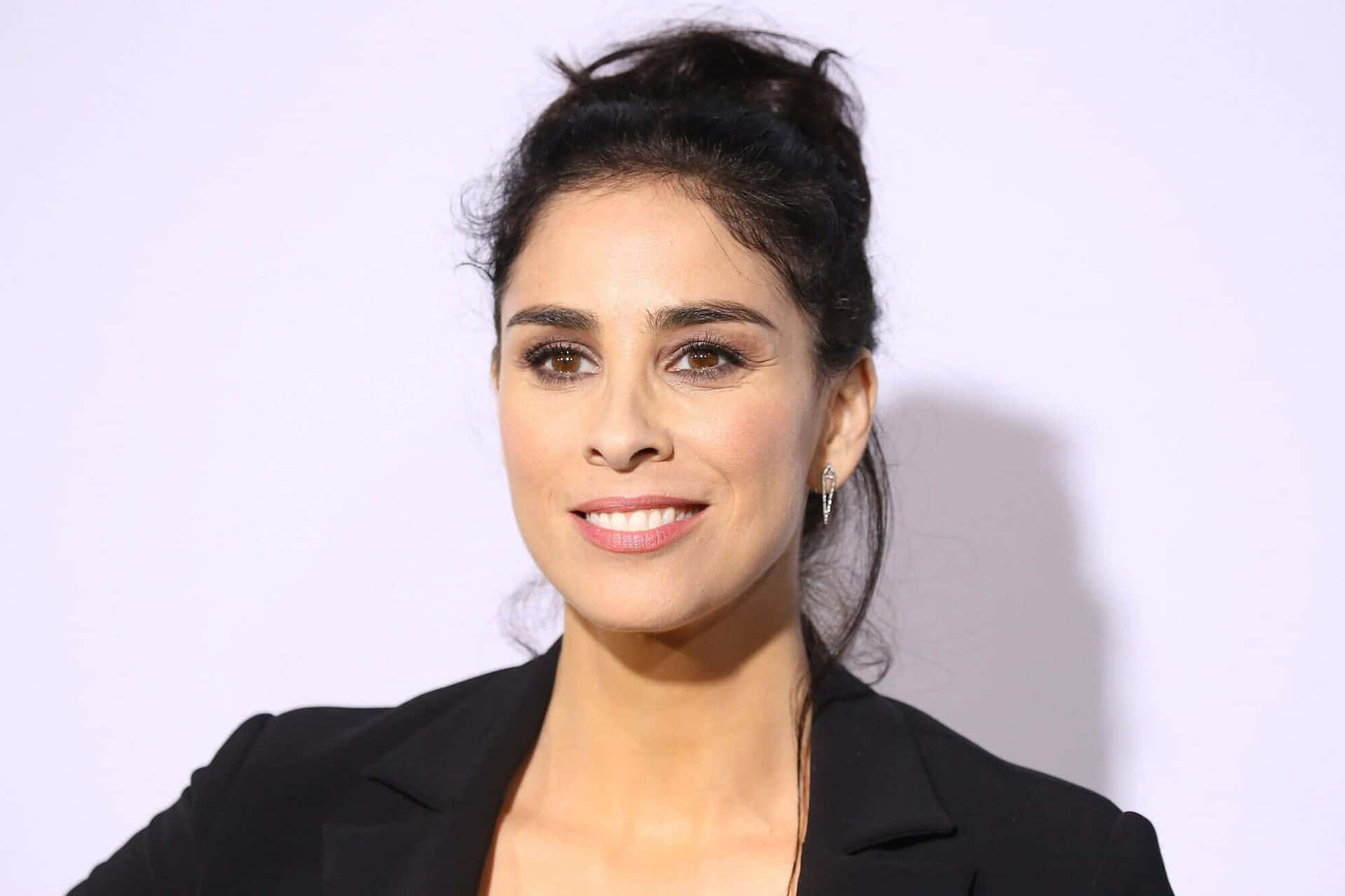 Download Sarah Silverman Smiling in a Stylish Look Wallpaper ...
