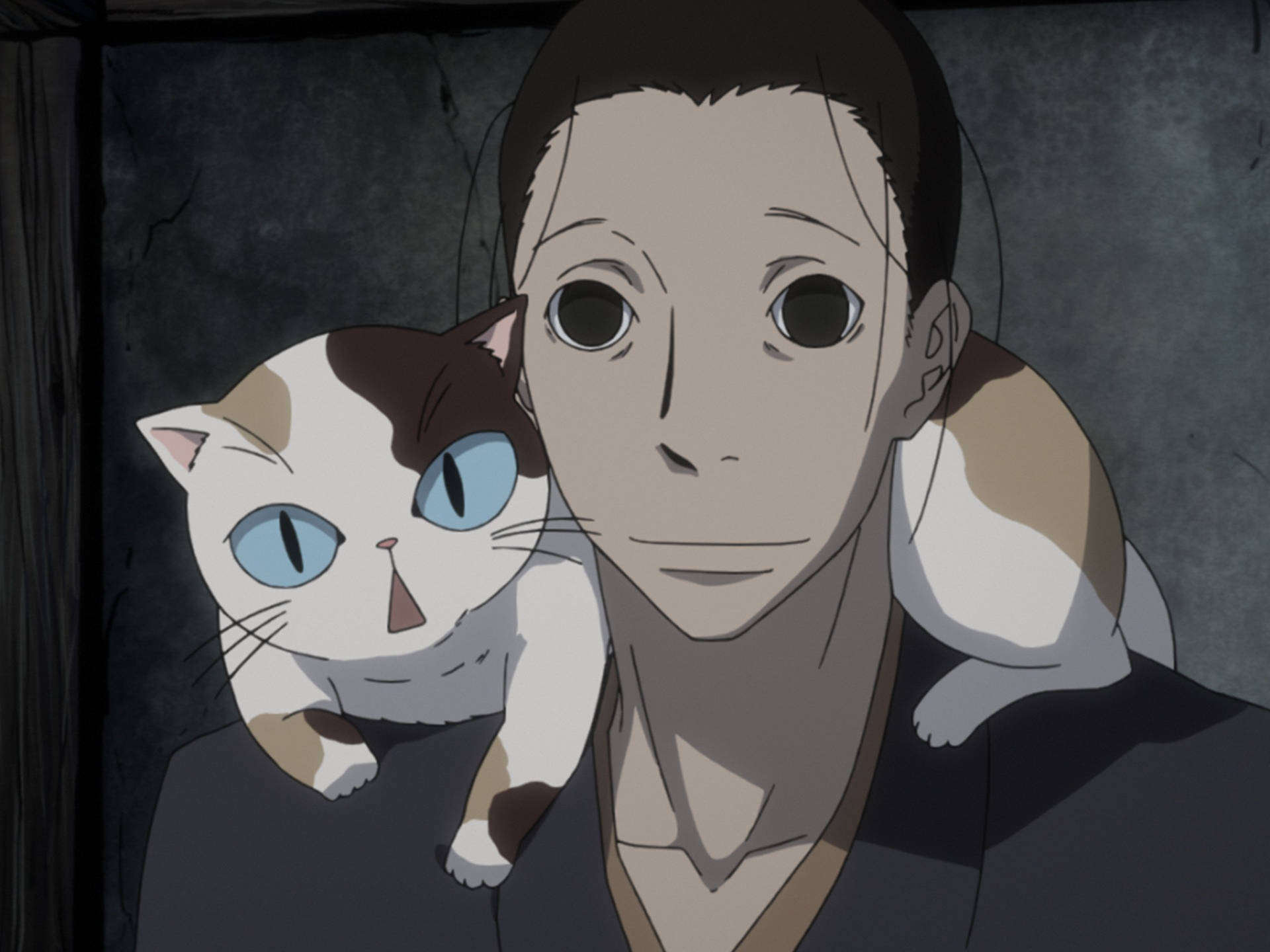 SaraiyaGoyou Masanosuke und die Katze. Wallpaper