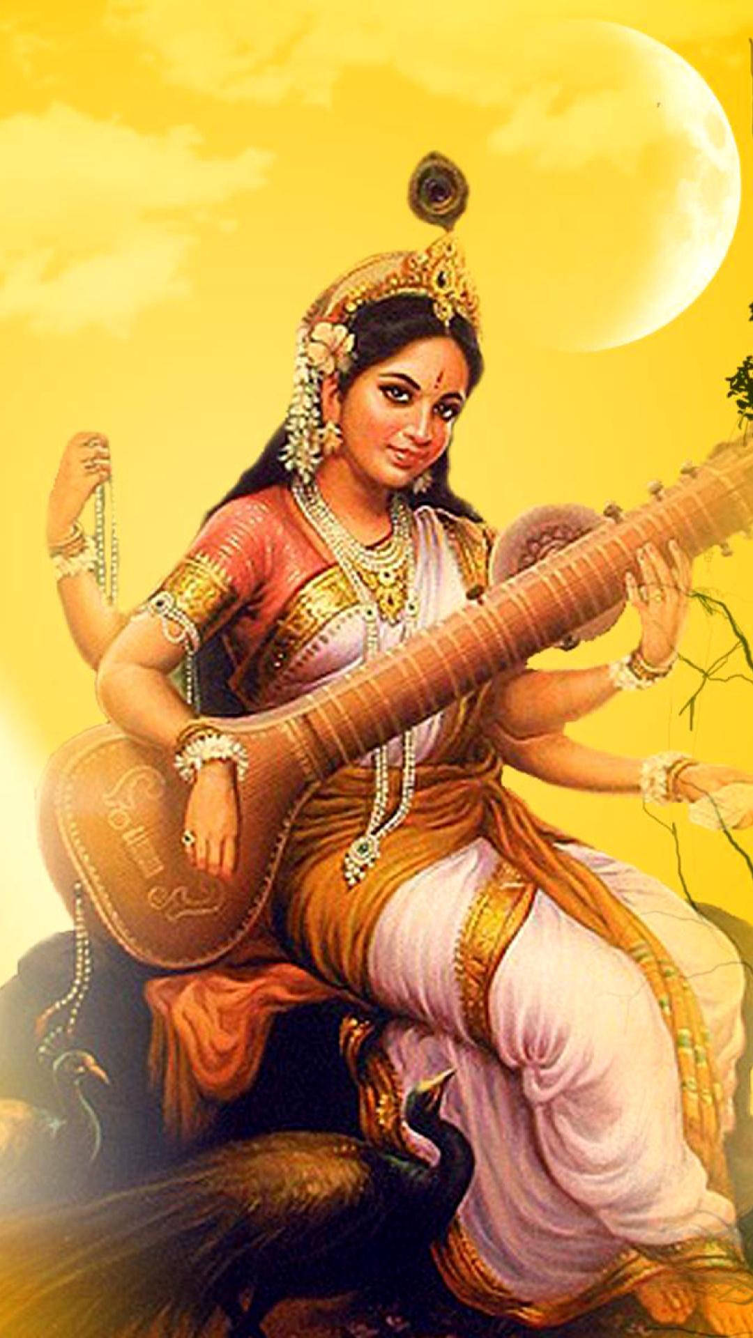 Saraswati devi goddess HD wallpaper  Peakpx