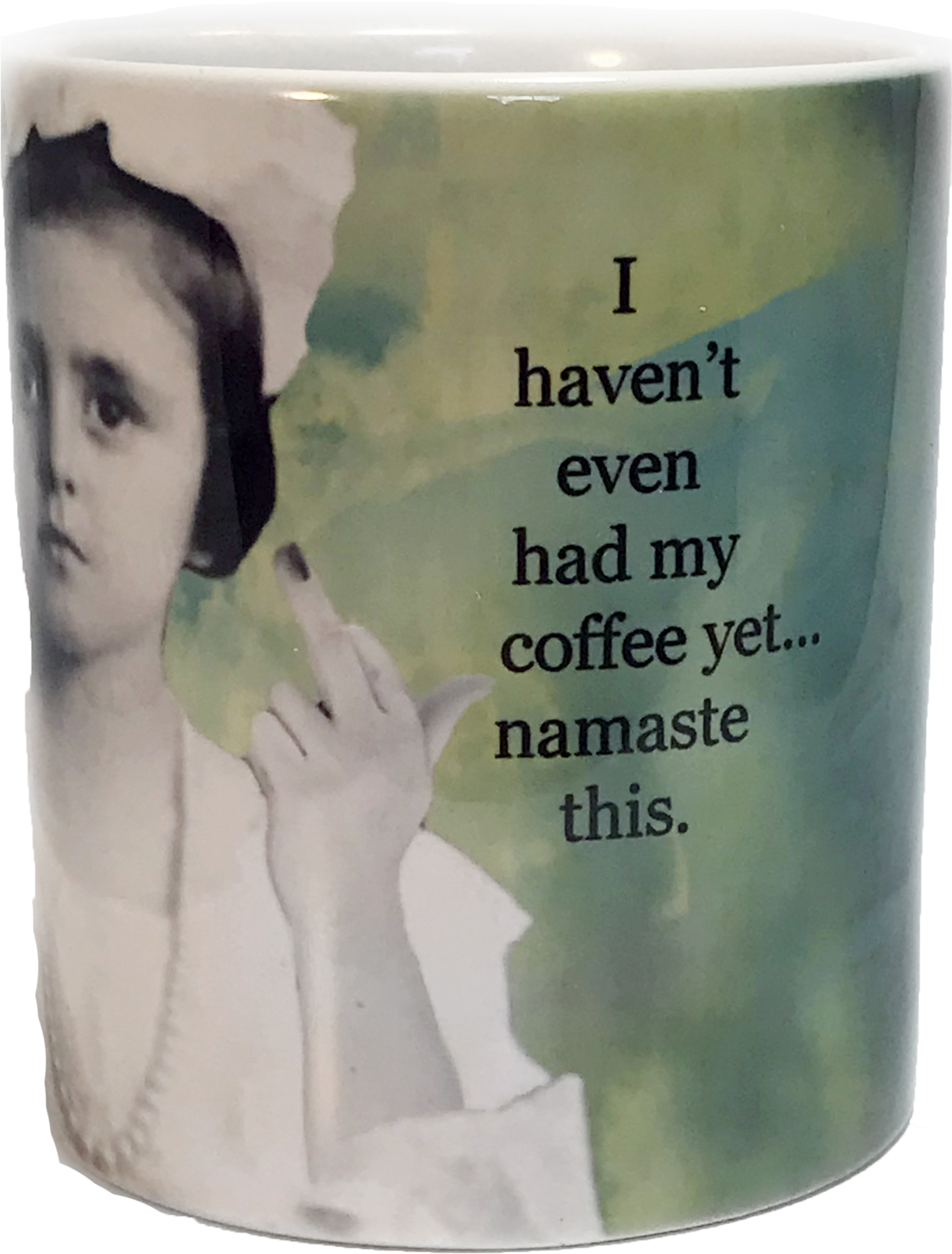 Sarcastic Namaste Coffee Mug PNG