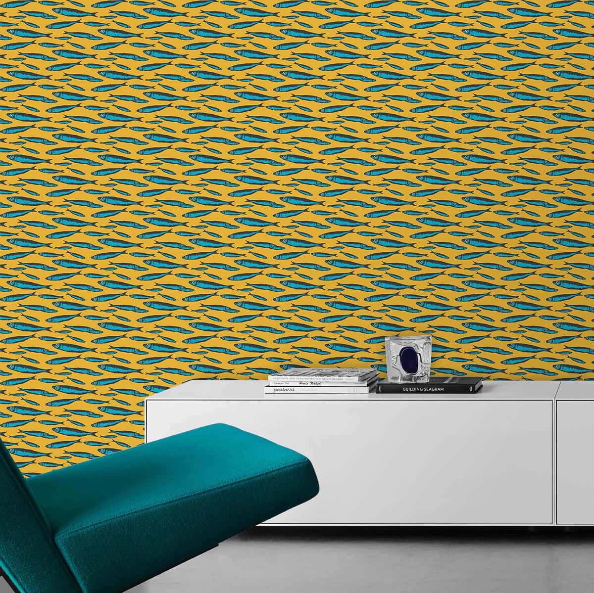 Sardine Pattern Wallpaper Interior Wallpaper