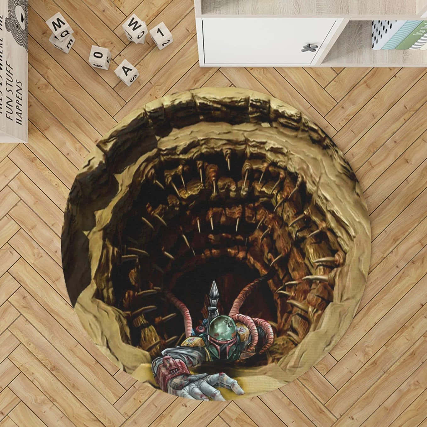 Een Sarlacc Torent In De Diepten Van Tatooine. Achtergrond