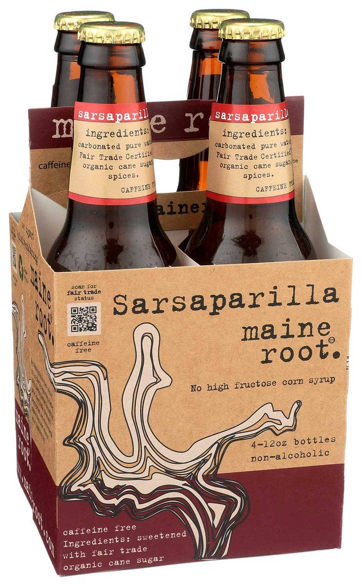 Sarsaparilla Maine Root Beer Set Box tegning Wallpaper