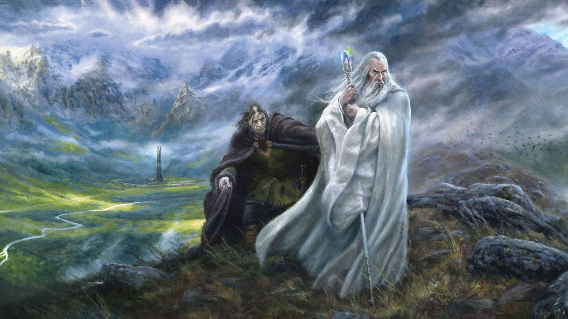 Saruman And Gríma Wormtongue Lotr