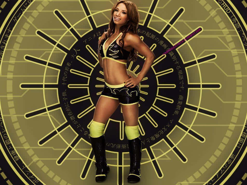 WWE Superstar Sasha Banks Skrivebordsbaggrund Wallpaper