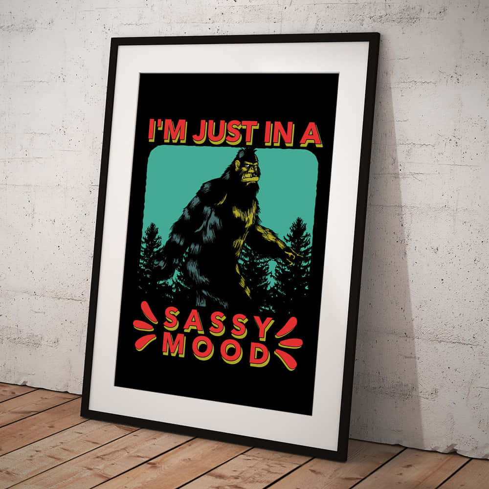 Sassy Sasquatch Mood Artwork Wallpaper