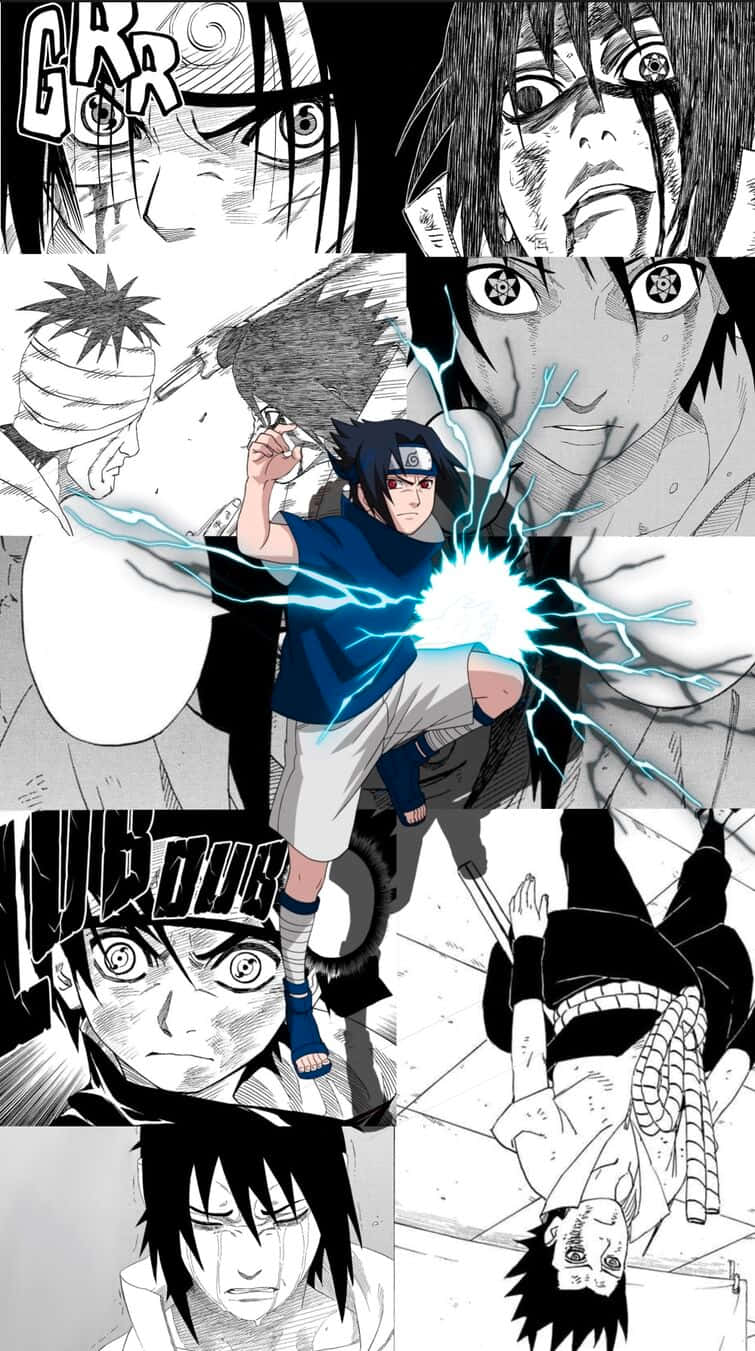 Bildnarutos Rival - Sasuke Manga Wallpaper