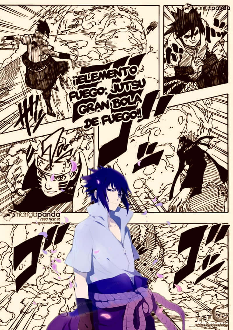 Sasuke Uchiha from the Naruto Manga Wallpaper
