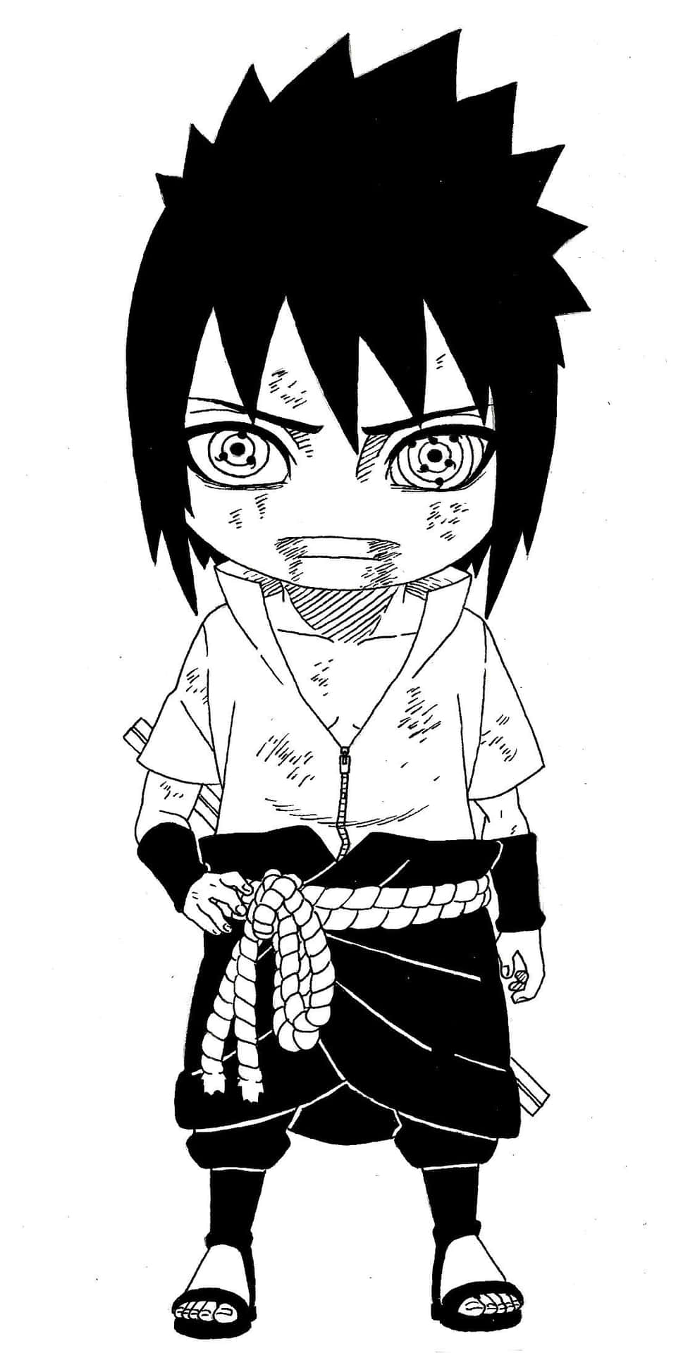 Sasuke Uchiha from the Naruto Manga Series Wallpaper