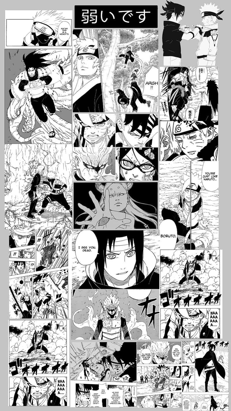 Sasuke Manga - The Unstoppable Power Wallpaper