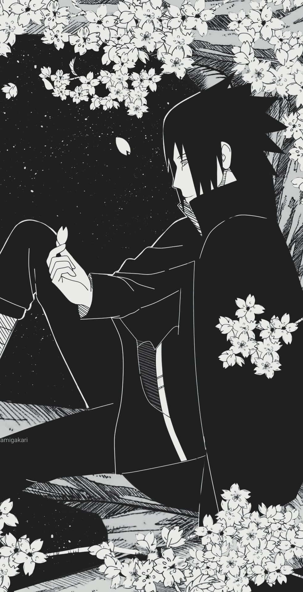 Sasuke Uchiha from the manga series ‘Naruto’ Wallpaper