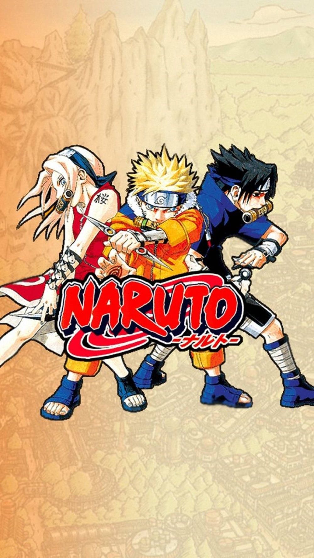 Sasuke Naruto Iphone Official Logo Wallpaper
