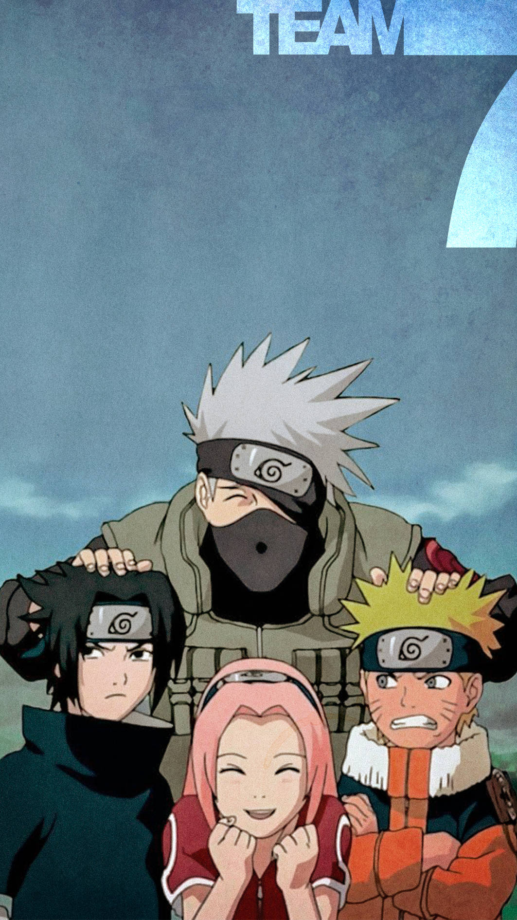 Sasuke Naruto Iphone With Team 7 Background
