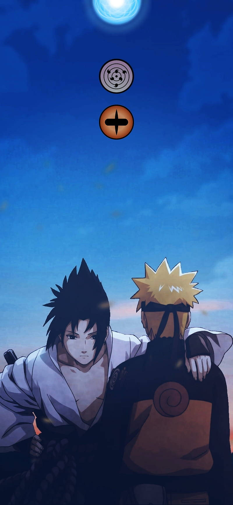 Sasuke Og Naruto-telefon Wallpaper
