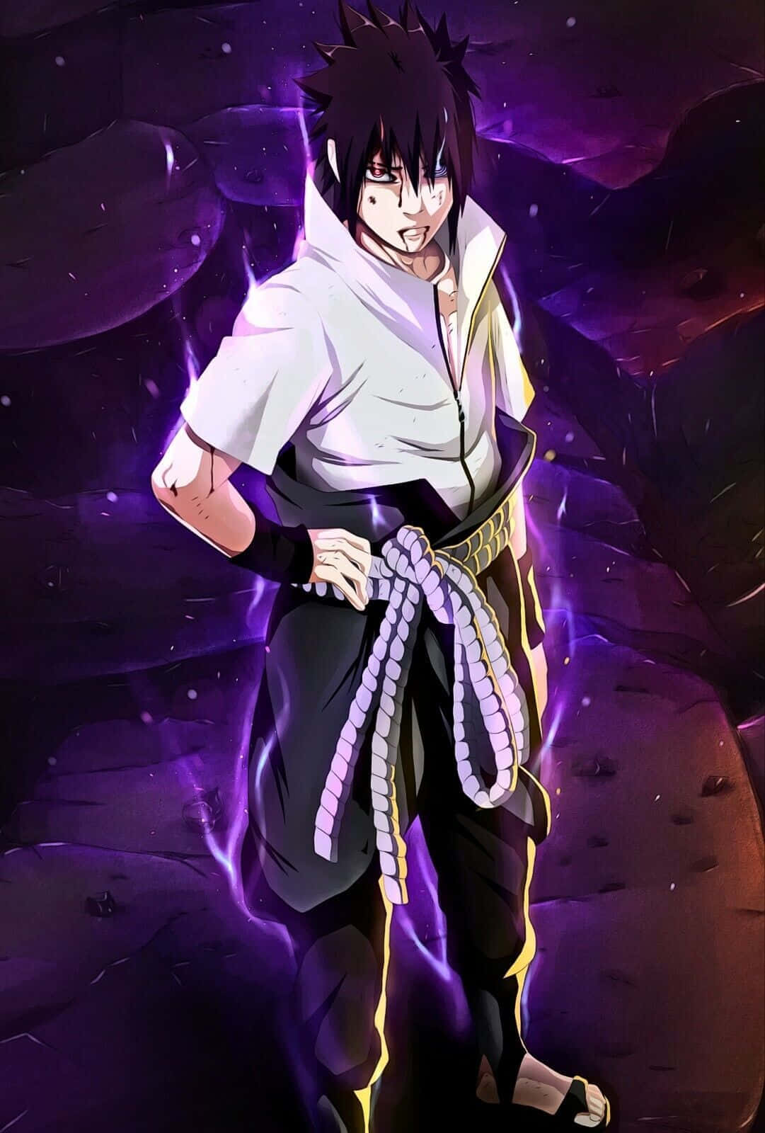 Sasukeuchiha - Ein Beliebter Ninja Aus Der Anime-serie Naruto
