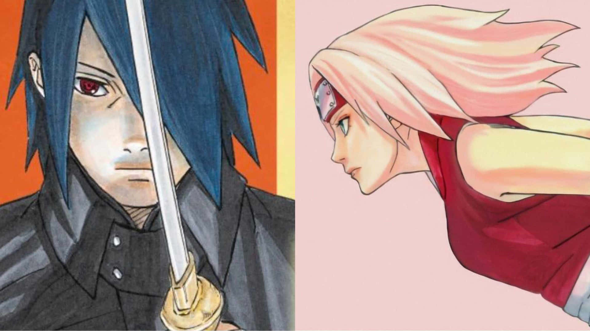 Sasukeuchiha, Il Ninja E Protagonista Principale Della Serie Manga Giapponese, Naruto.