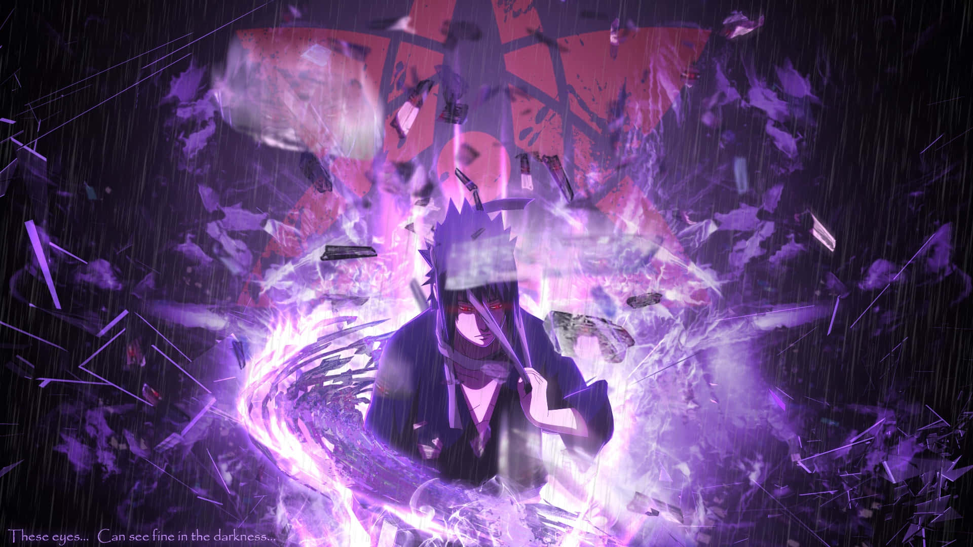 Sasuke Uchiha, a powerful shinobi of the Naruto universe